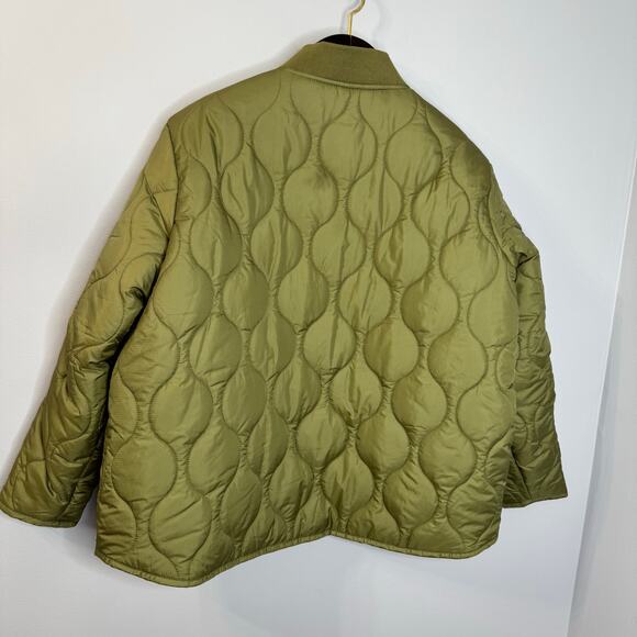 Levi's Onion Quilted Liner Jacket Full zip Lightweight Bomber Green Women's 2X - Picture 13 of 14